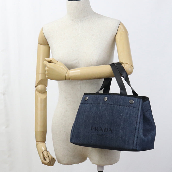Bbv Way Tote Bag Navy Women Denim