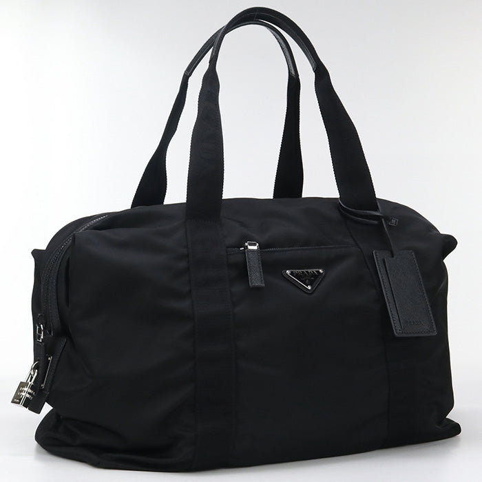 Boston Bag Safiano Duffel Bag Travel Bag Leather Nylon