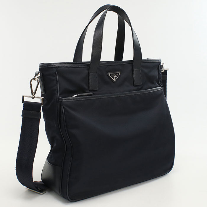 Tote Bag Safiano Waytote Bag , Navy Leather Nylon