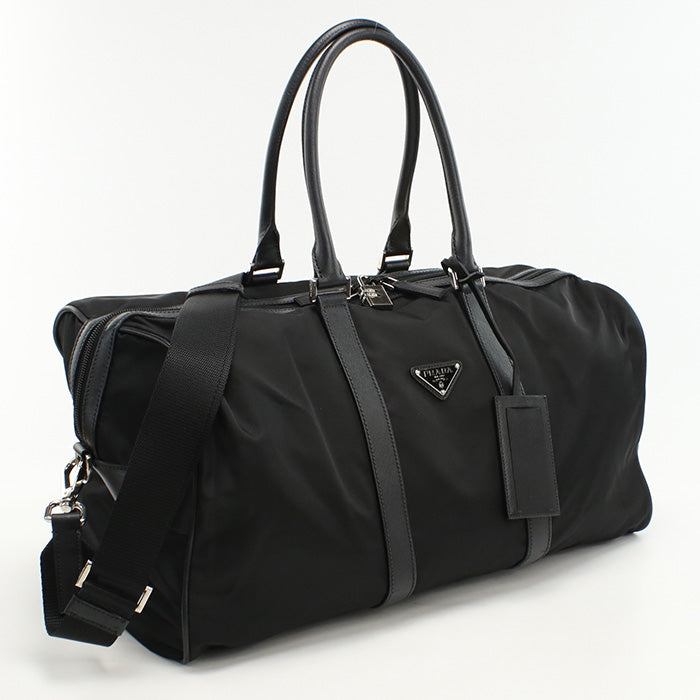 Boston Bag Safiano Way Travel Bag , Leather Nylon