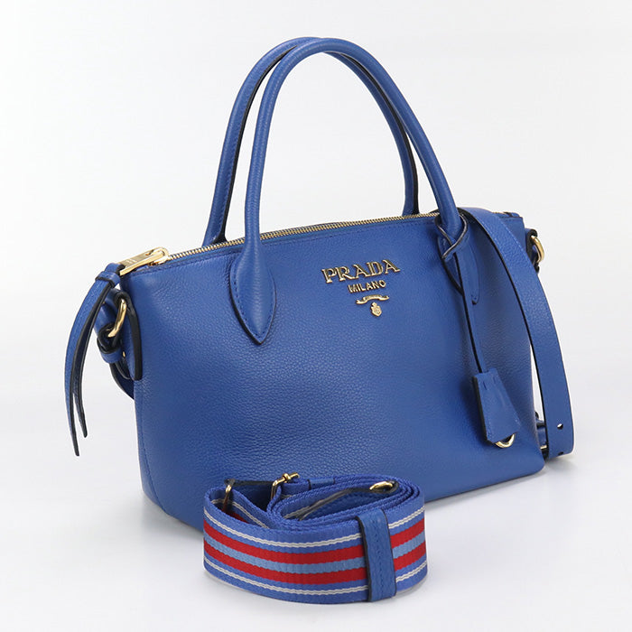 Way Handbag Shoulder Safiano Women Leather Blue Shoulder Bag