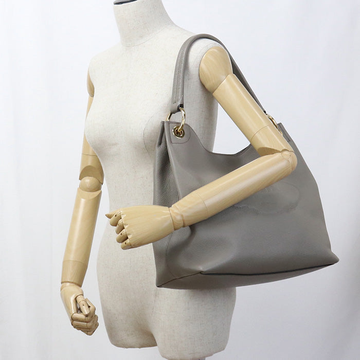 E K Shoulder Bag One Shoulder Bag Leather Beige