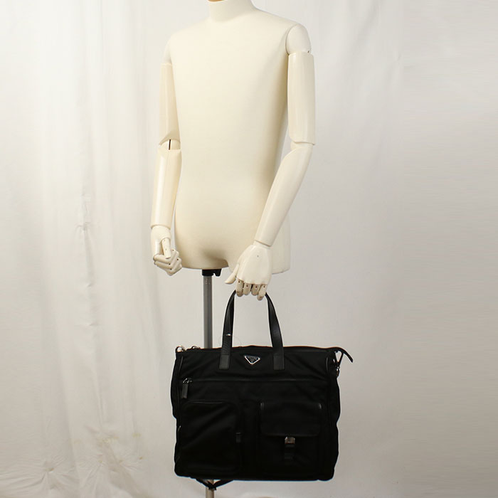 Way Tote Bag Mens Nylon Black