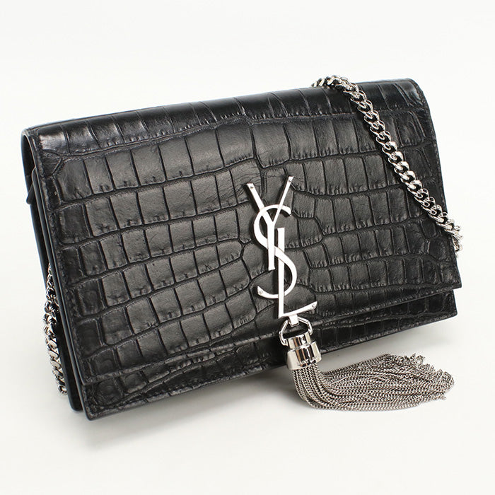 Saint Long Wallet Kate Tassel Wallet Women Leather Black Travel Bag