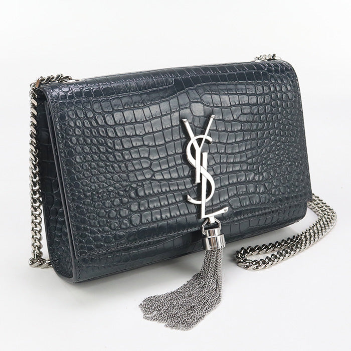 Saint Chainshoulder Bag Kate Gray Women Leather