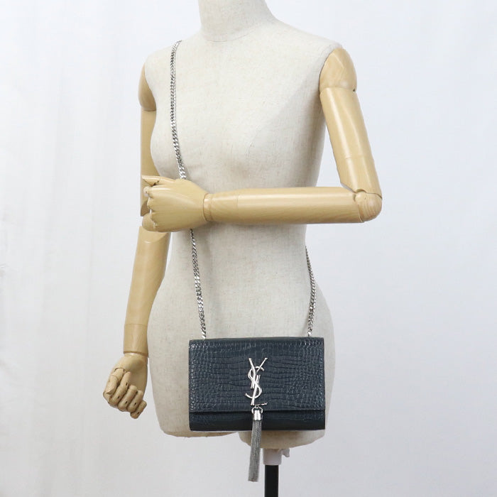 Saint Chainshoulder Bag Kate Gray Women Leather