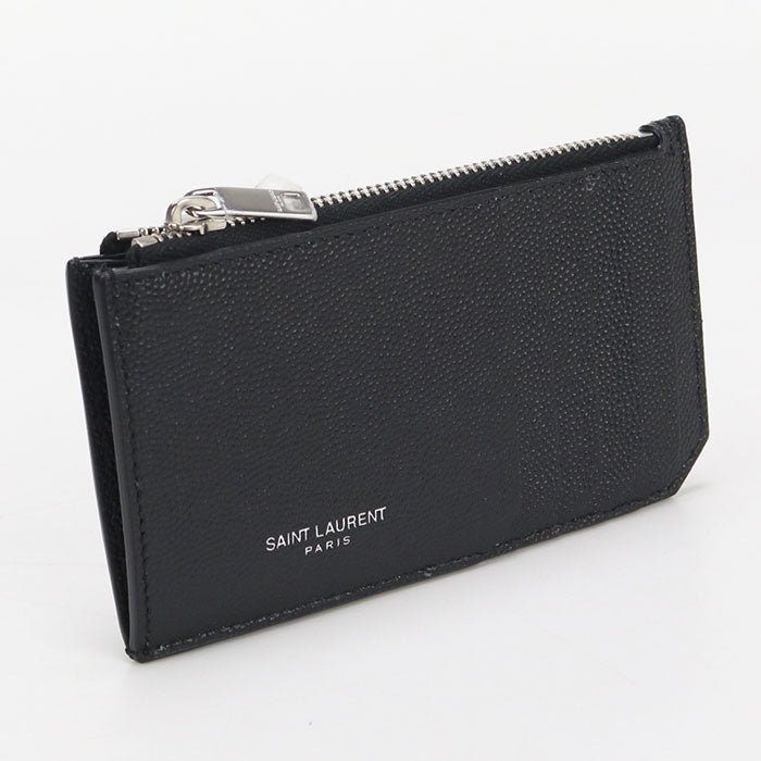 Saint Fragment Zip Card Case Coin Pocket Leather Black Travel Bag