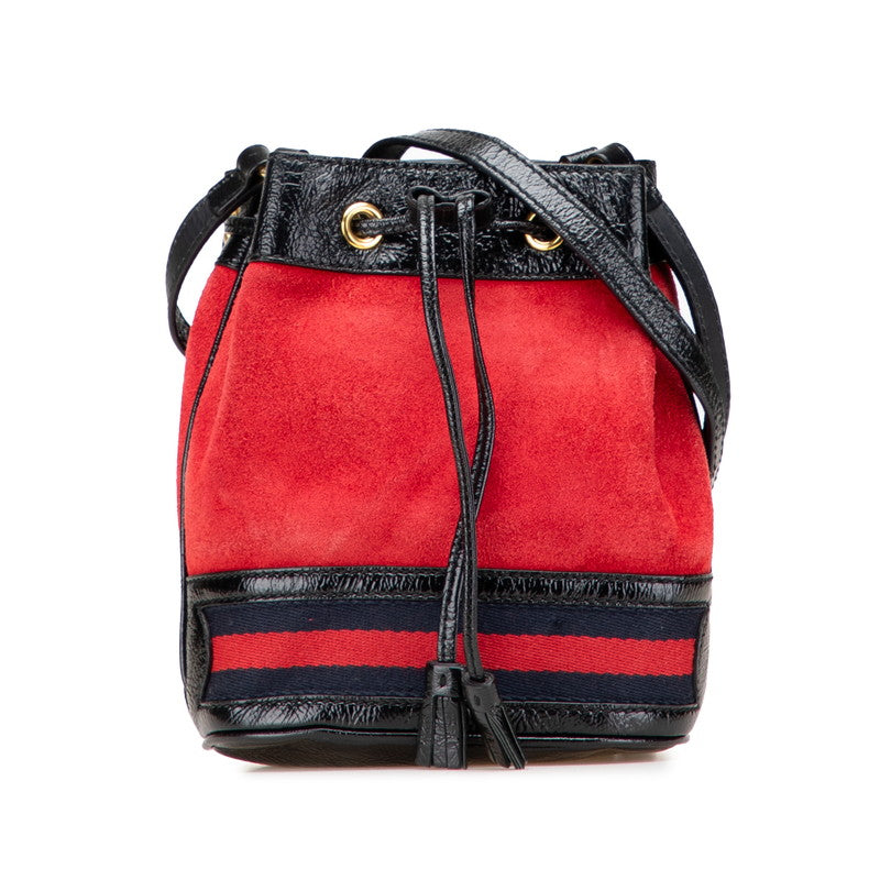Gucci Shoulder Bag Leather Suede