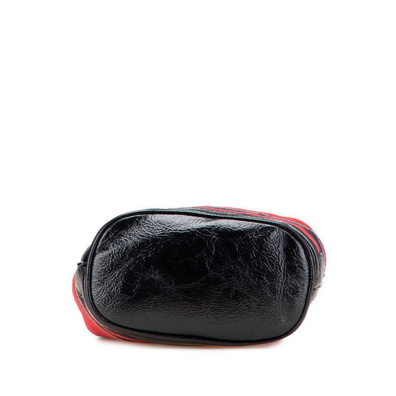 Gucci Shoulder Bag Leather Suede