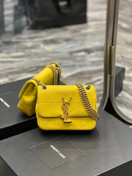 YSL Saint Laurent Jamie Yellow , ’s 6.9in Mini Chain Mini Bag