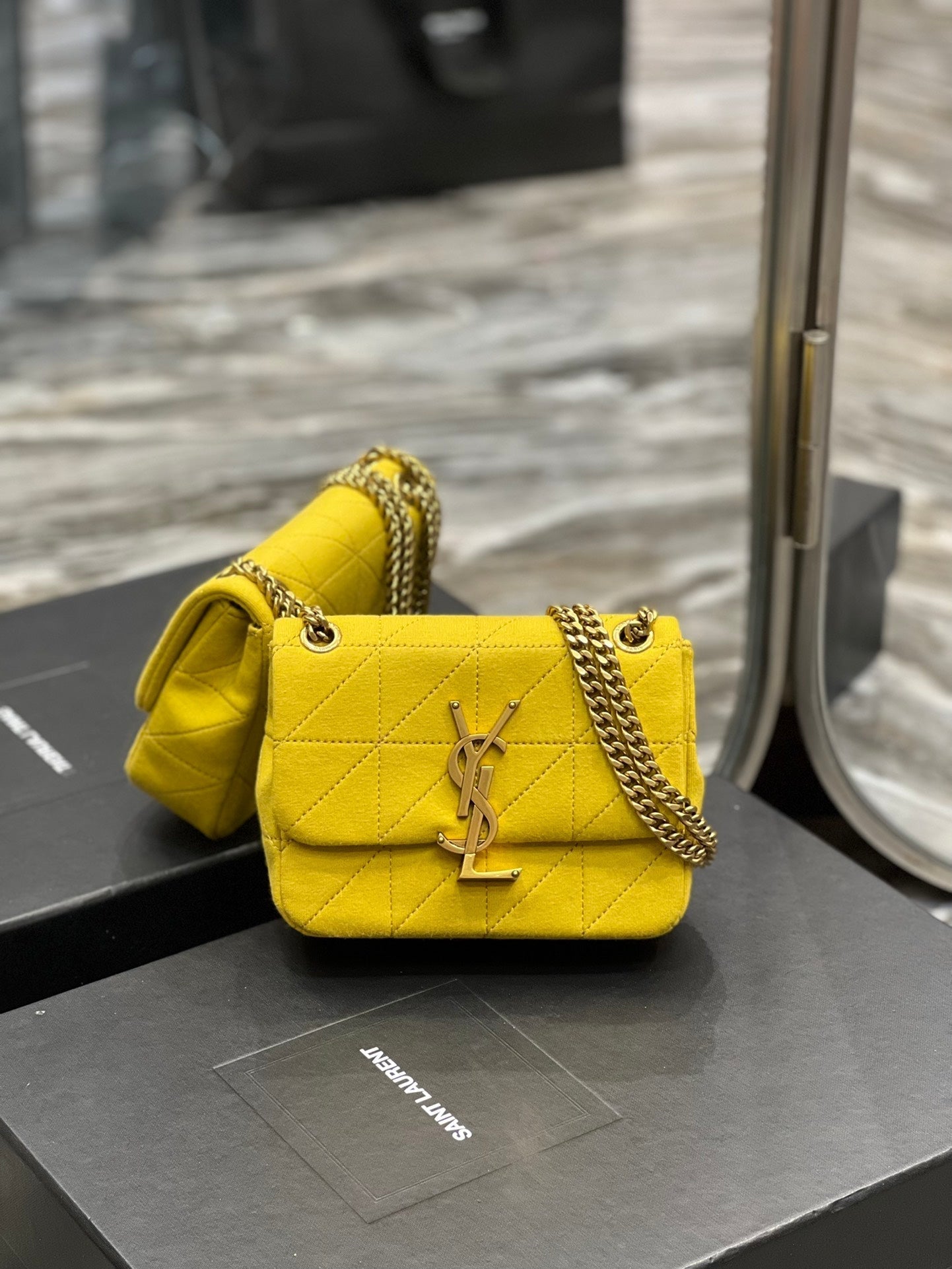 YSL Saint Laurent YSL Top Quality Jamie Bag Yellow For Mini Chain Travel Bag