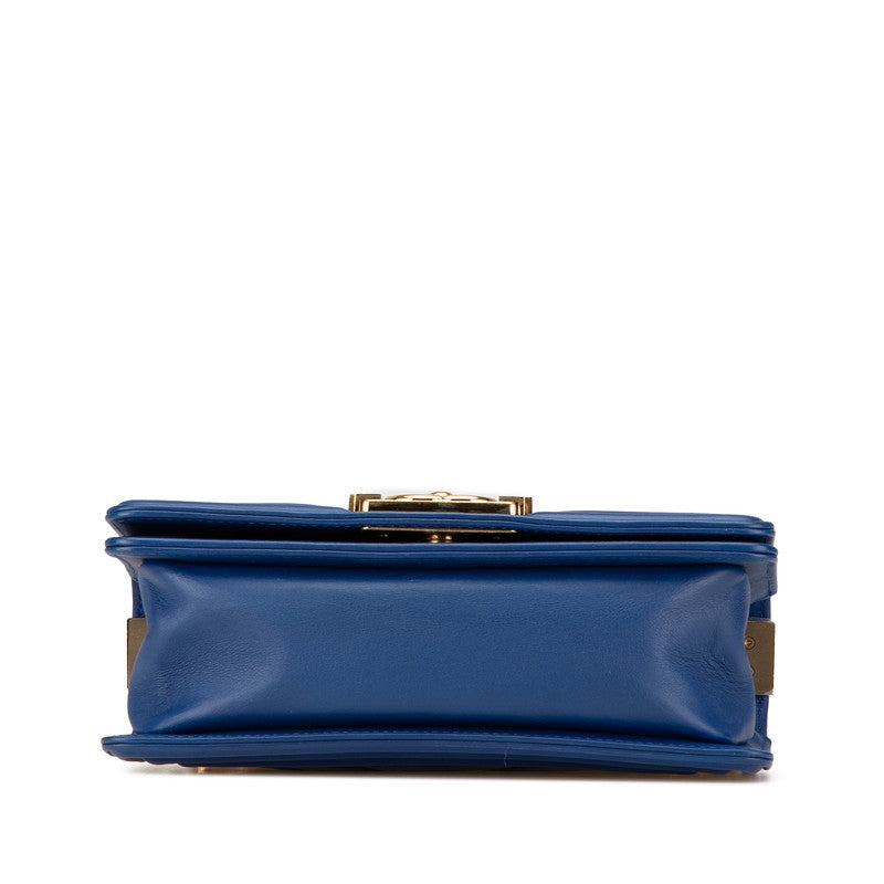Boy Lambskin Shoulder Bag Stitch Chain