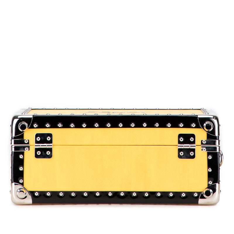 Fendi Enamel 2Way Shoulder Bag Leather Logo