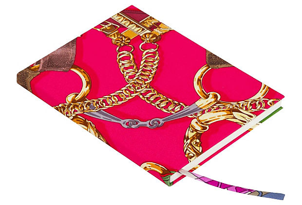Hermes Brides De Gala Silk Notebook Handbag Pink Travel Bag Silk Notebook Her080143Vfemfe