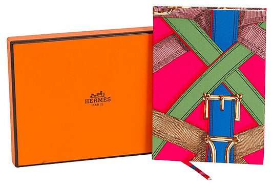 Hermes Brides De Gala Silk Notebook Handbag Pink Travel Bag