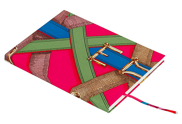 Hermes Brides De Gala Silk Notebook Handbag Pink Travel Bag