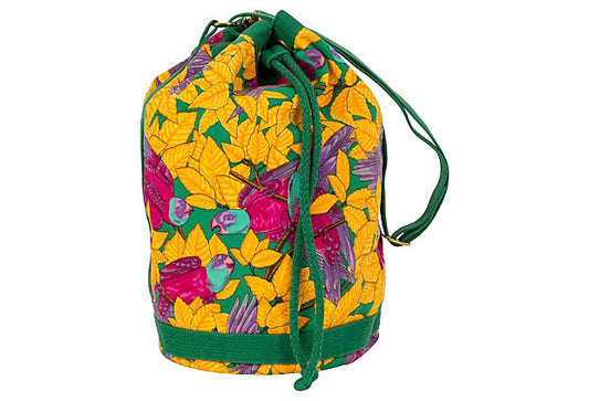 Hermes Parrots Bag Yellow Bucket Bucket Bag