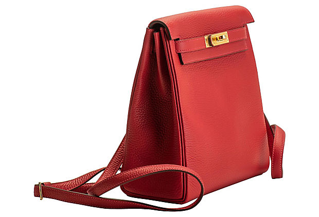 Hermes Rouge Kelly Dos Backpack