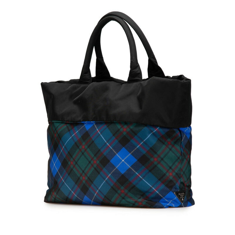 Prada Triangle Plate Reversible 2Way Bag Nylon Logo Travel Bag