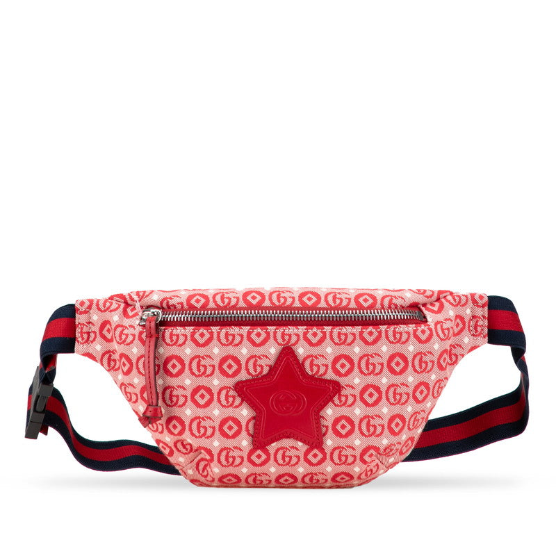 Gucci Star Waist Bag Leather Canvas Travel Bag Waist Bag
