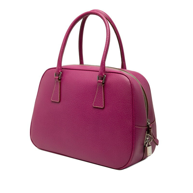 Prada Triangle Handbag Leather Logo Travel Bag Leather Handbag 1