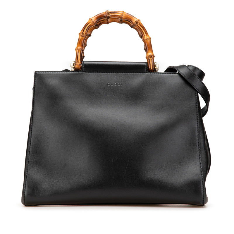 Gucci Nymphaea 2Way Bag Leather Travel Bag