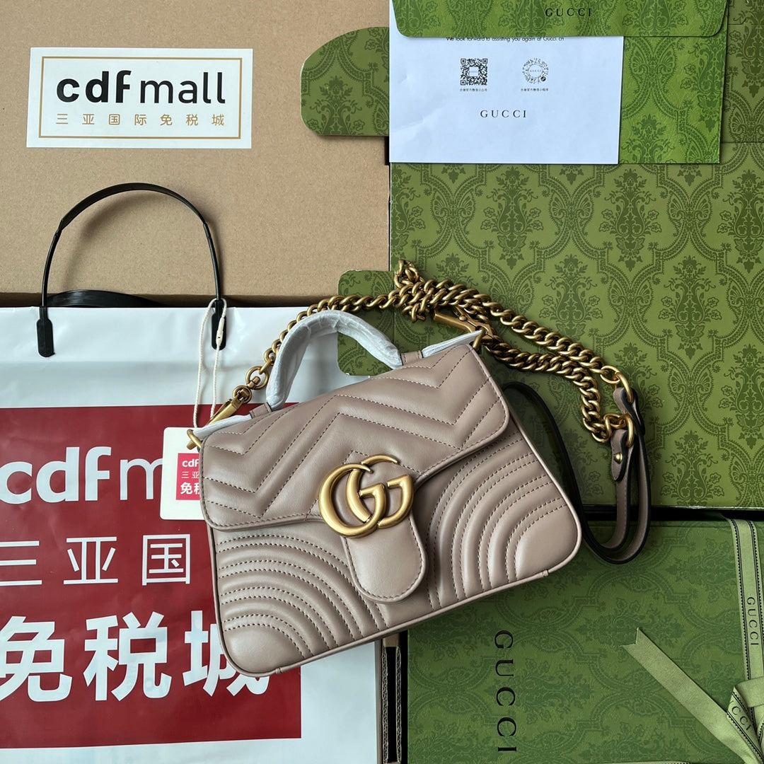 gg Marmont Nude , ’s Mini Top Handle Mini Bag