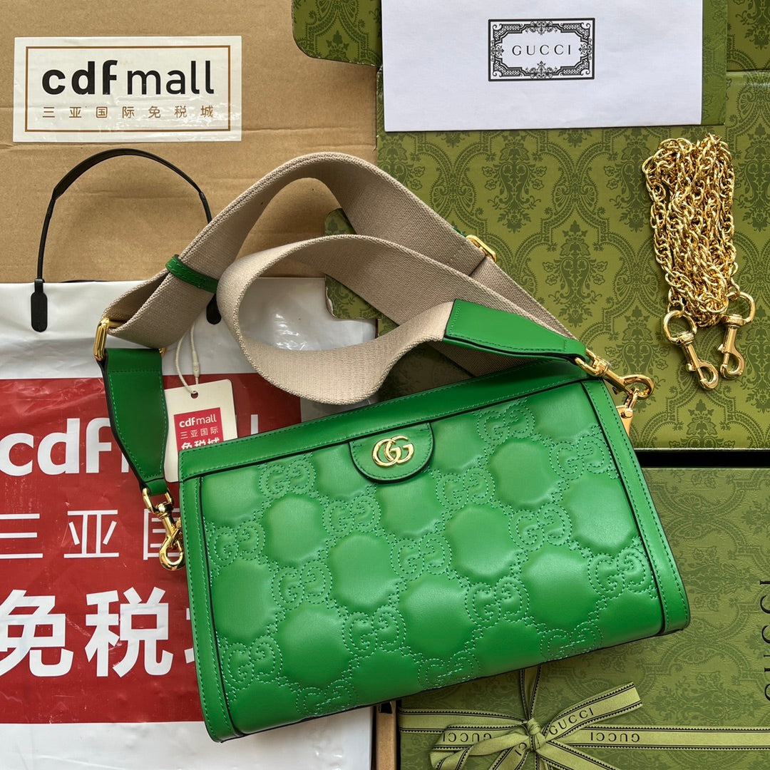 gg MatelassÃ© , ’s 10in Green Small Handbag