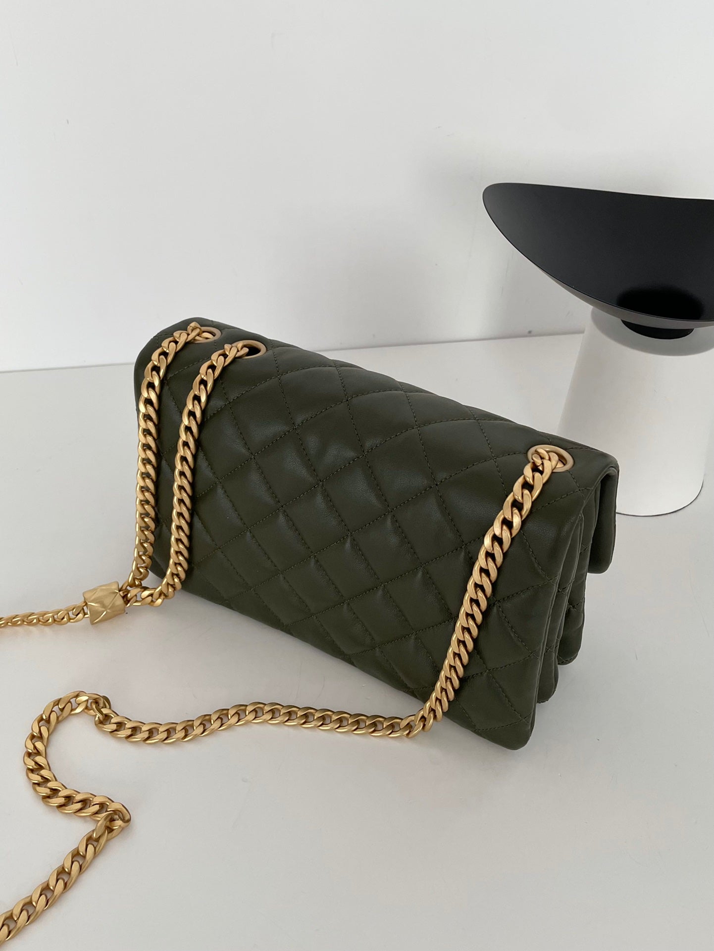 CHLSmall , ’s 8.7in 22cm Green Flap Handbag
