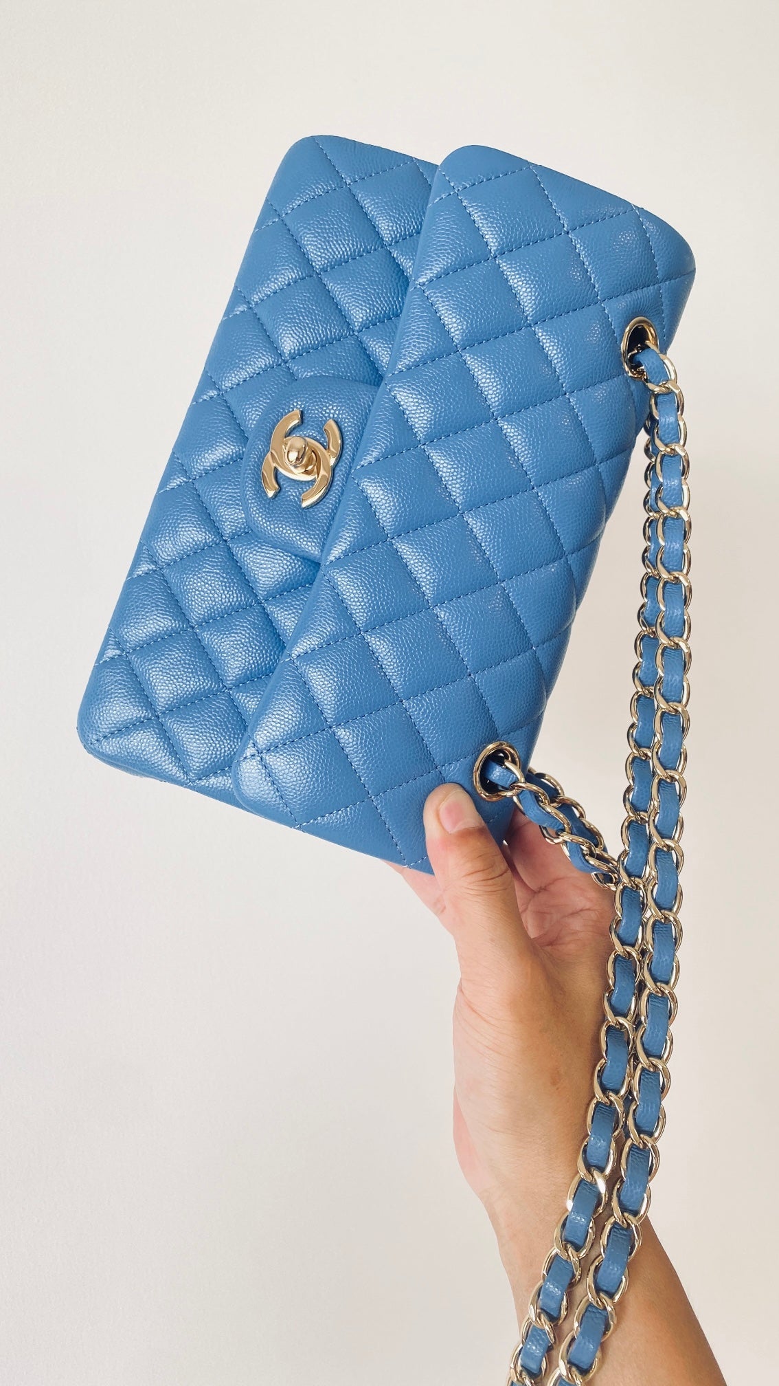 CHLSmall Classic , ’s 9.1in Blue Handbag