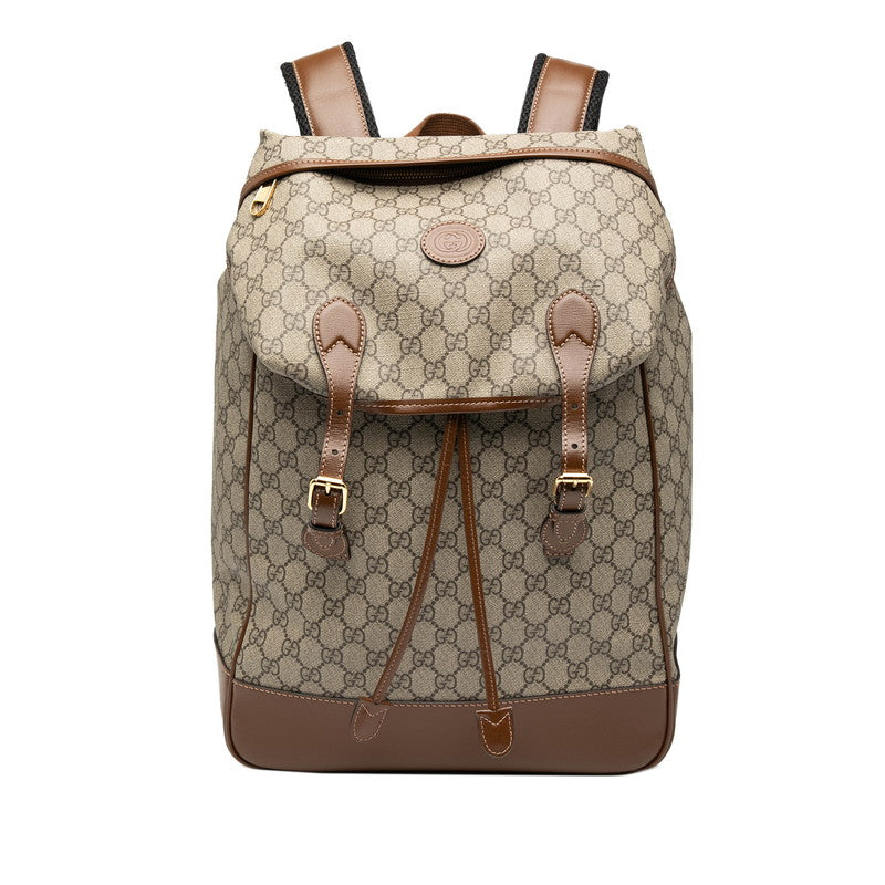 Gucci Interlocking Supreme Pvc Backpack Leather