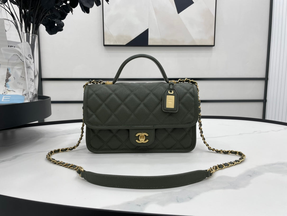 CHL 22K Dark 9.8in 25cm Green Travel Bag