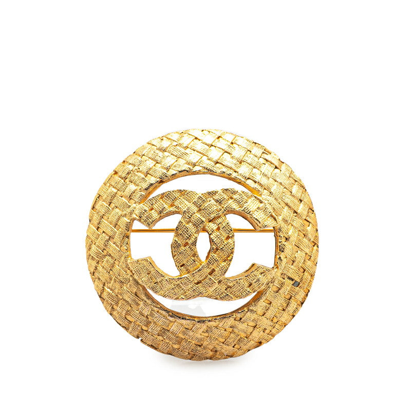 Coco Mark Brooch Gold Plated