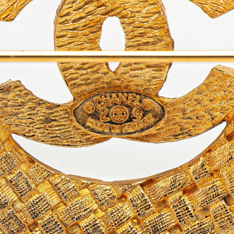 Coco Mark Brooch Gold Plated