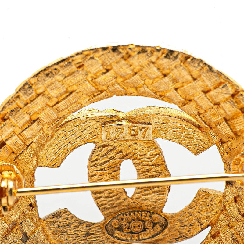 Coco Mark Brooch Gold Plated