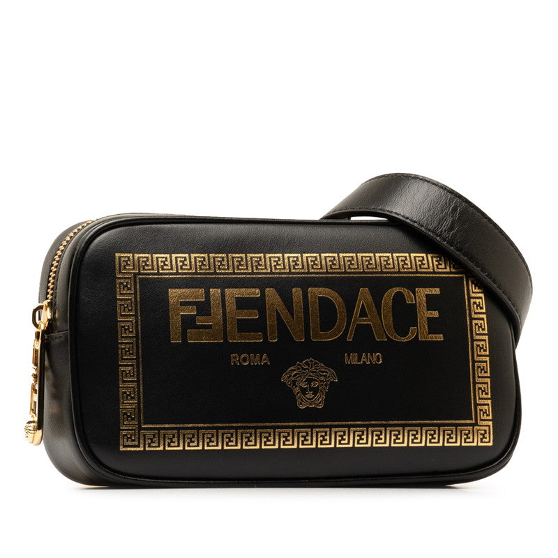 Fendi Fendace Shoulder Bag Leather