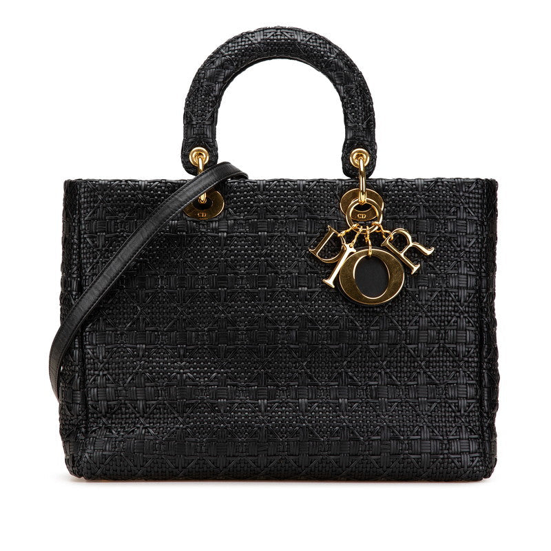 Dior Lady 2Way Bag Leather Travel Bag