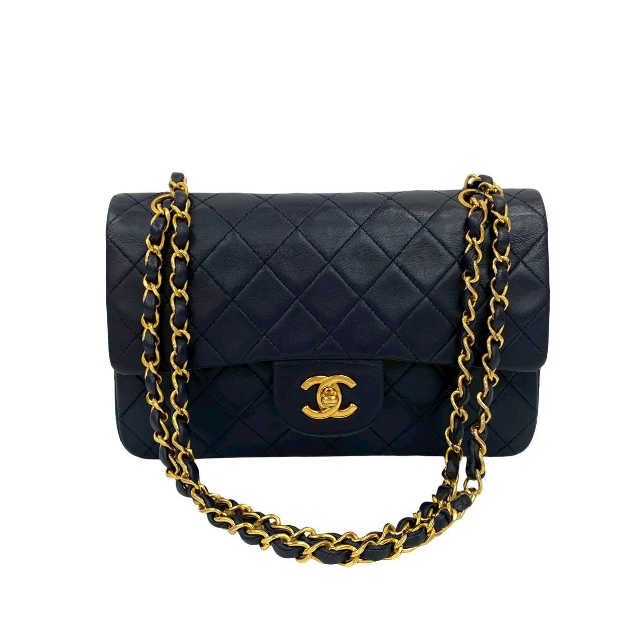 Matelasse Lambskin 2way Shoulder Bag Polished