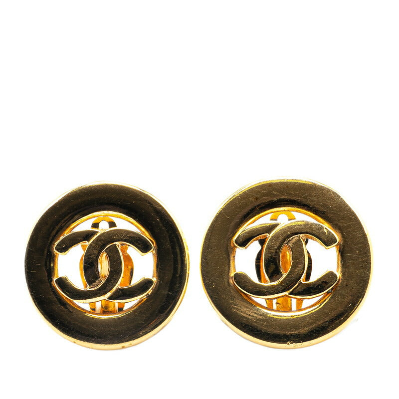 Gold Plated Coco Mark Earrings Jewelry Daily