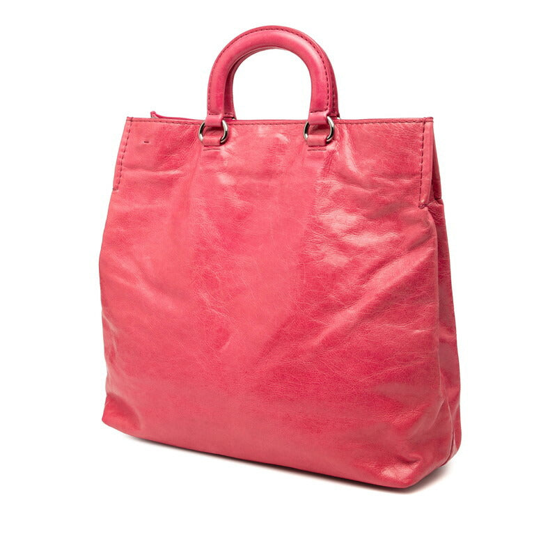 Prada Triangle Plate 2Way Bag Leather Logo Travel Bag