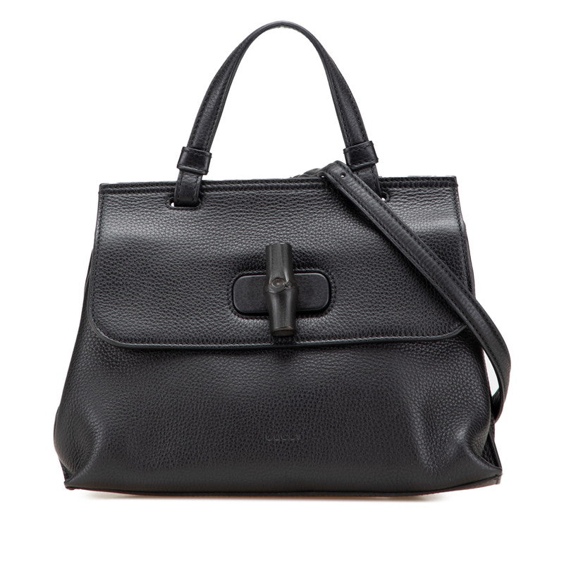 Gucci Bamboo Daily 2Way Bag Leather Travel Bag Bag 1