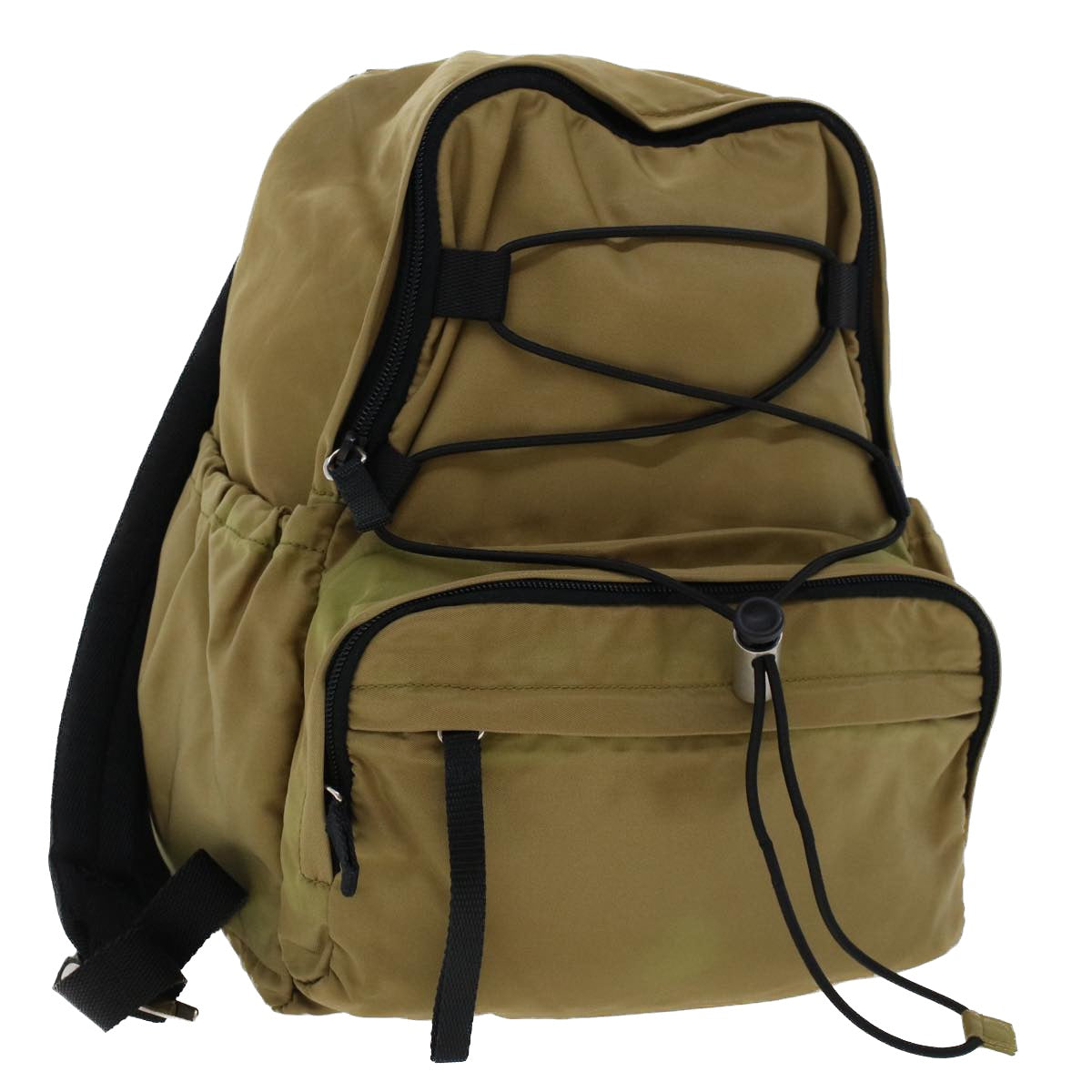 Prada Backpack Khaki Auth Nylon