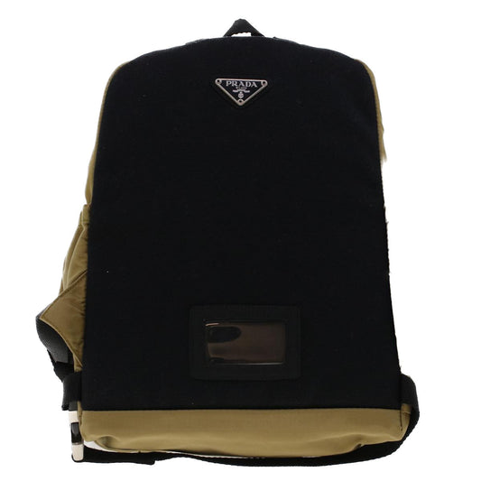 Prada Backpack Khaki Auth Nylon