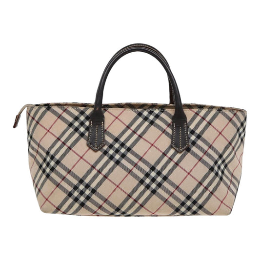 Burberry Luxury ss Nova Check Hand Bag Auth Yb587 Canvas Beige Travel Bag