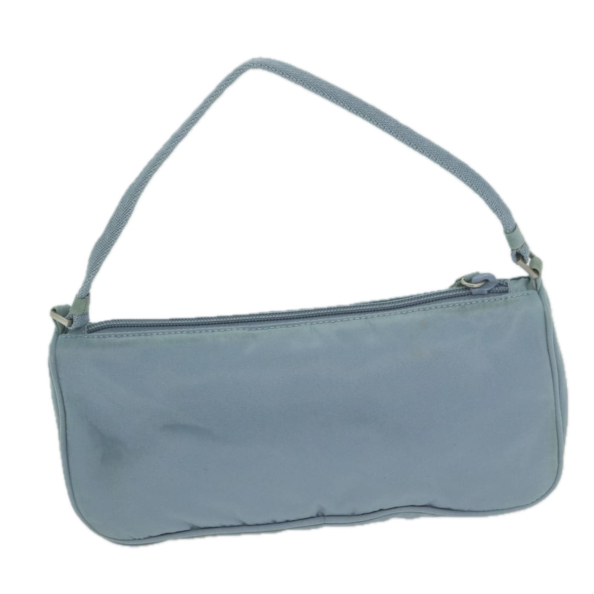 Prada Accessory Pouch Auth Luxury Handbag Nylon Blue Clutch Bag