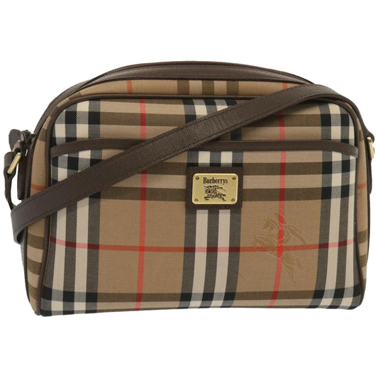 Burberry Luxury ss Nova Check Shoulder Bag Auth Yk10796 Canvas Beige