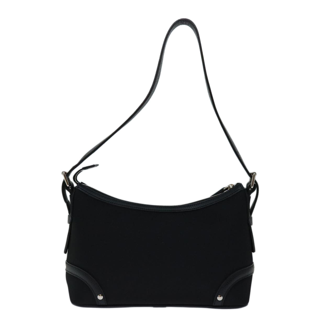 Burberry Luxury Nova Check Shoulder Bag Auth Yk11086 Nylon Black Beige