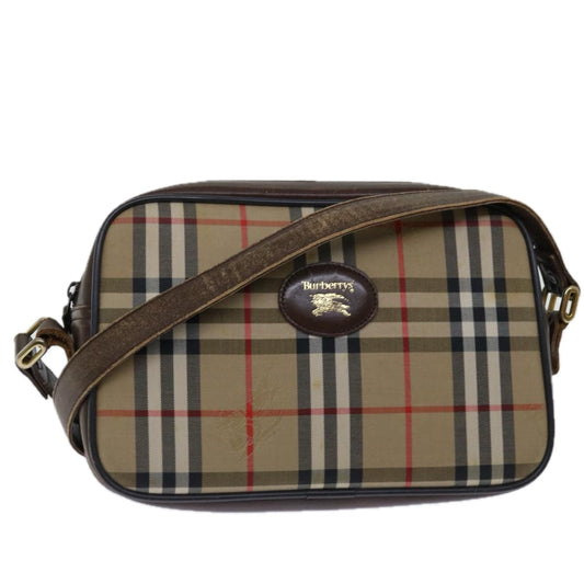 Burberry Luxury ss Nova Check Shoulder Bag Auth Yk11222 Canvas Beige