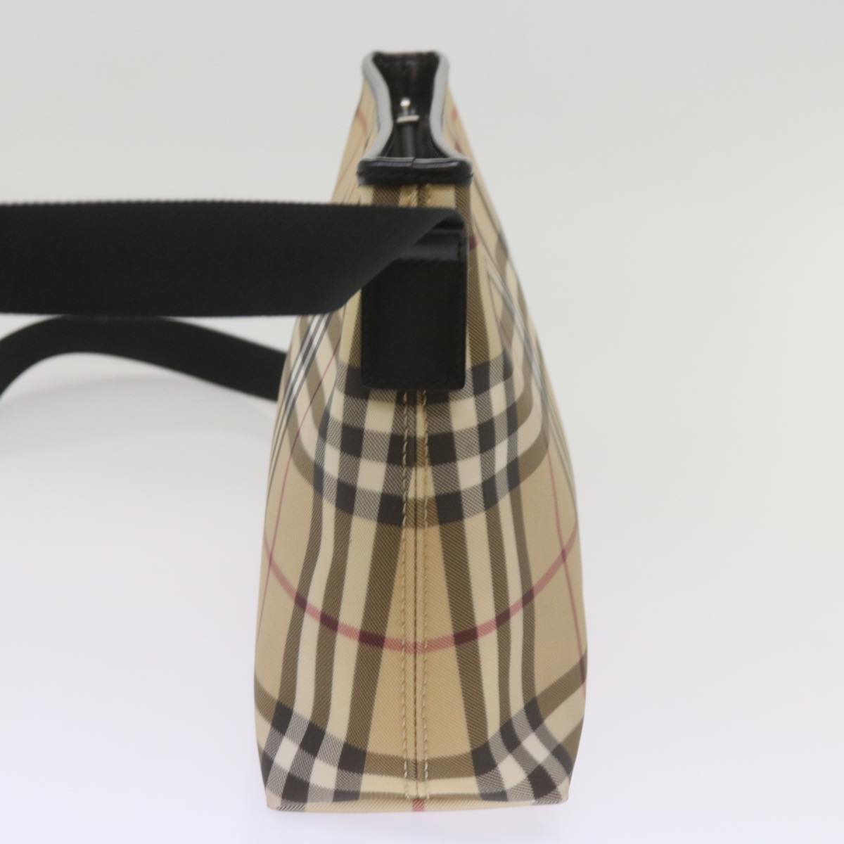 Burberry Luxury Nova Check Shoulder Bag Coated Auth Yk11241 Canvas Beige
