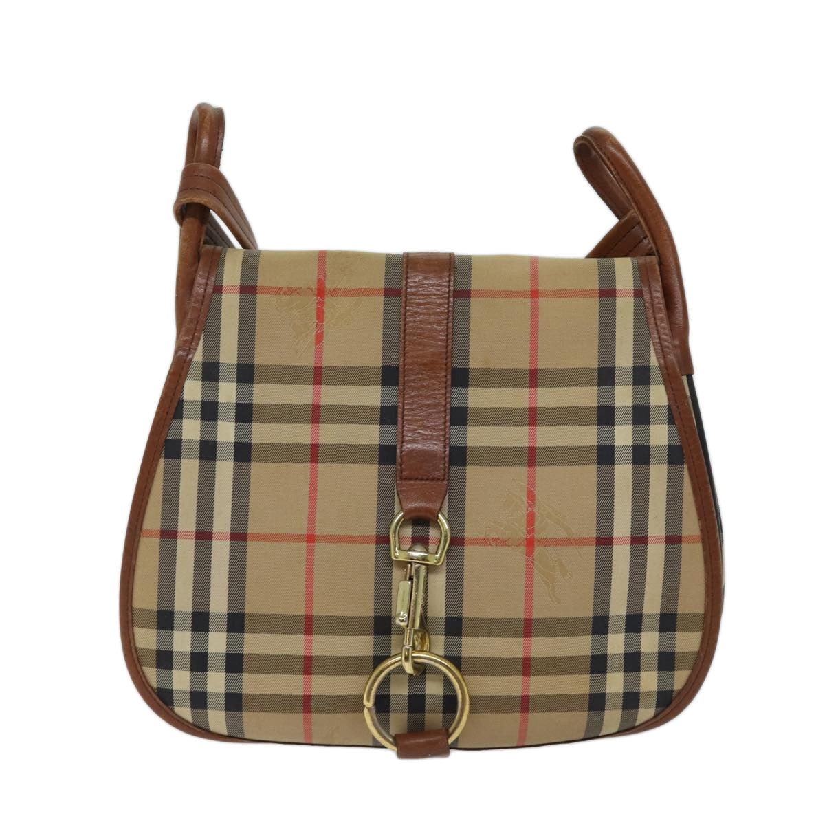 Burberry Luxury ss Nova Check Shoulder Bag Auth Yk11775 Canvas Brown